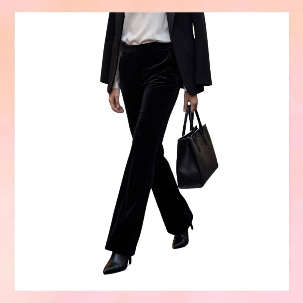 Calvin Klein Black Pants Wide Leg Sz 2